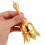 Handring Glocke Lampe Schale Schlüsselanhänger Timer Gold 6