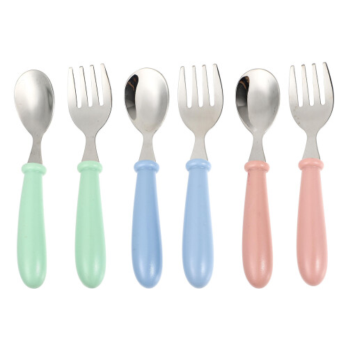 Kinder Metall Besteck Grün 6 4,99x0,98x0,63 2