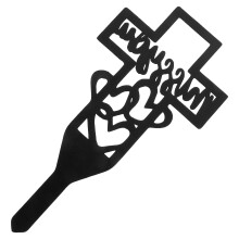 Cemetery Memorial Stake Metall Grabdekoration 1