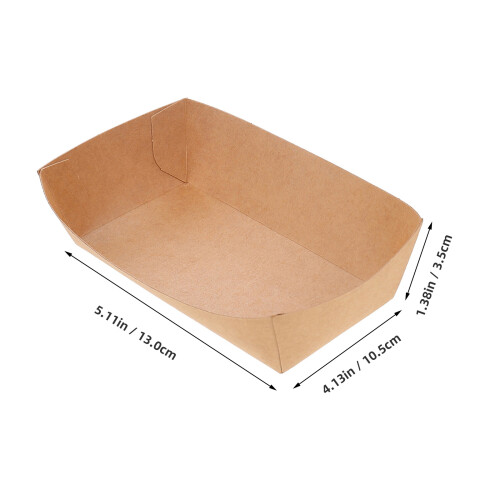 Oil-Proof Kraftpapier-Tabletts Für Lebensmittel 100 1