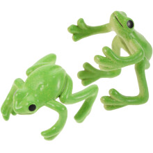 Zinklegierung Frosch Form Ohrstecker Haltbar Für Frauen 2 Set
