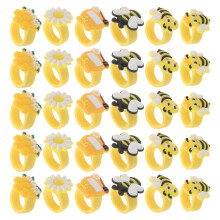 30Stk Honigbiene Tier Ringe Kawaii Kunststoff Spielzeug Party Favors