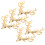 15 Teile Weihnachtsbeutelklammern Gold 3
