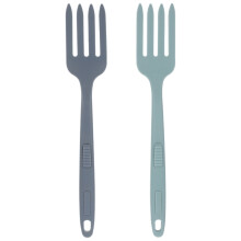 1Set Mixvorken Silicone Kookvork Worsvork 2Stks