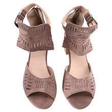 Masteelf Worgeous Dames Sandalen Pu Middenhoge Hak 1 Paar