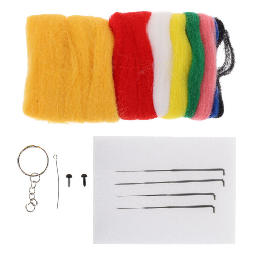 1 Set Tijger Grappig Wollen Sleutelhanger