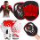 (Blk/Red Set) Focus Pad Boxing Set 6oz Punching Sparring Gloves 1