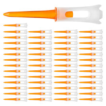 50Pcs Golfs Tees Low Resistance Golfs Tees-orange color