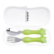 1 Set Tierlöffel Gabel Set Kinder Besteck Schülerbesteck