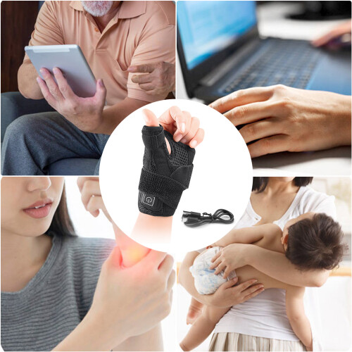 Heated Wrist Pad Electric Heating Pad with 3 Heat Setting USB 1
