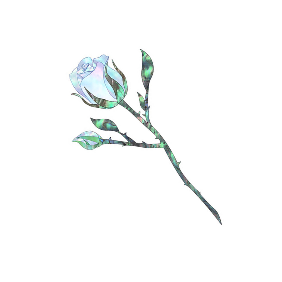 Guitar Inlay Stickers Guitar Capo Guitar Inlay-Blue rose-image-OPC-PM59T67-NEW