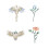 Guitar Head Sticker Guitar Headstock Decals Removable-Red rose 3