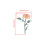 Guitar Head Sticker Guitar Headstock Decals Removable-Red rose 6