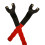 Red Adjustable Pin Spanner Wrench for Angle Mill Use Durable 11