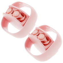 2Ensembles Bouchons D'oreilles Silicone Rose Anti-Bruit Ultra Doux