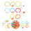 10 Teile Perlenringe Blumenperlenringe Damen Fingerringe Schmuck 3
