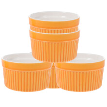Keramik Backschale Orange 5 Stk 3,5 Zoll