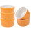 Keramik Backschale Orange 5 Stk 3,5 Zoll 10