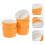 Keramik Backschale Orange 5 Stk 3,5 Zoll 3