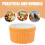 Keramik Backschale Orange 5 Stk 3,5 Zoll 7