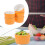 Keramik Backschale Orange 5 Stk 3,5 Zoll 5