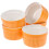 Keramik Backschale Orange 5 Stk 3,5 Zoll 4