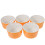 Keramik Backschale Orange 5 Stk 3,5 Zoll 11