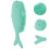 Brosse Silicone Vert Pour Enfant 3