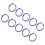 Jewelry Clasp Stainless Steel Multi Colored 100pcs 1