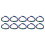 Jewelry Clasp Stainless Steel Multi Colored 100pcs 7
