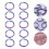 Jewelry Clasp Stainless Steel Multi Colored 100pcs 5
