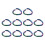 Jewelry Clasp Stainless Steel Multi Colored 100pcs 8