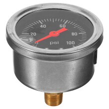 Gas Test Druckmessgerät Kraftstoffdruckmesser 1/8 NPT 0-100 PSI