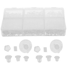 1 Box Silikon Ohrstecker Stopper Verschiedene Muster