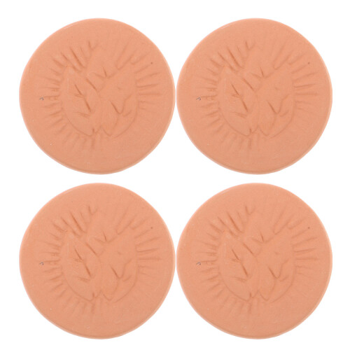 4 terrakotta brotwärmer rund für , tortillas, backwaren