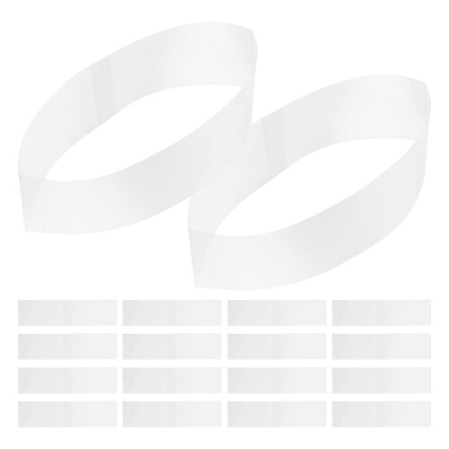 200 Transparente Perforierte Shrink Bänder Für Flaschen Gläser