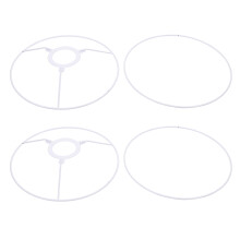2Sets Eenvoudig Te Monteren Ijzeren Lampenkaphouder Wit