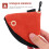 1Pc Orange Polyester Pot Handle Glove Triangular Heat-Insulated Cover 3