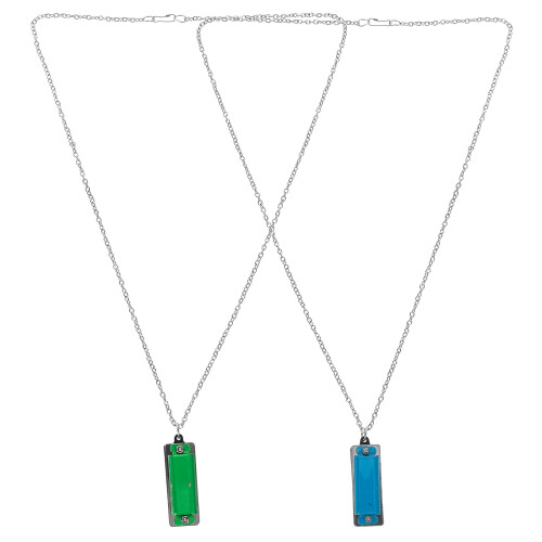 2Pièces Pendentif Harmonica Mini Coloré 4-Trous 8-Tons Pour Enfants 2