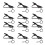 12 Universal Lapel Mikrofon Halterung Eisen Clip Schwarz 1