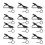 12 Universal Lapel Mikrofon Halterung Eisen Clip Schwarz 10