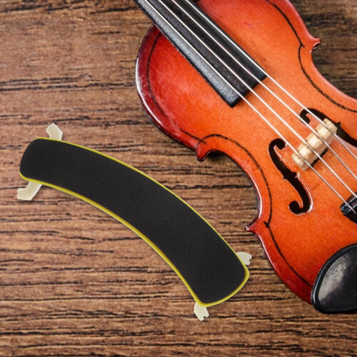 1Pc Durable Rubber Violin Shoulder Pad Simple Design Yellow Portable 1