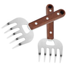 2Stk Metall Shredder Claws Mit Holzgriff Für Und Bbq