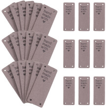 50 Pu Leder Anhänger Handgemachte Geprägte Faux Leder Aufnäher