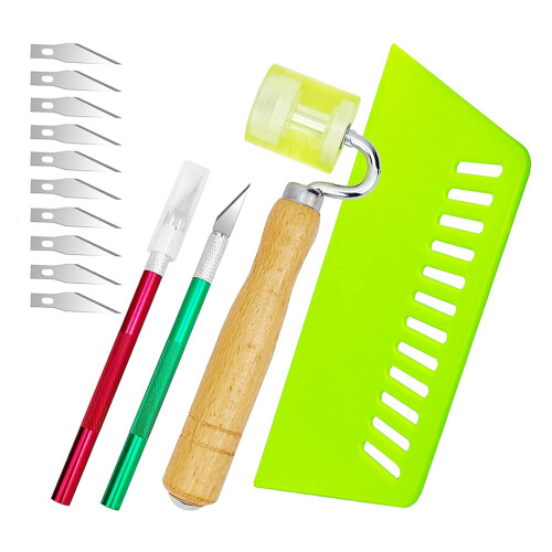 14Pièces Outil Papier Peint Usage DIY Manche