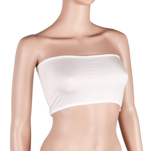 Wit Elastisch Tube No Pad Top Vrouwen Gebruik 2
