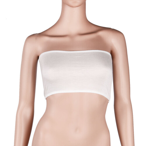 Wit Elastisch Tube No Pad Top Vrouwen Gebruik 1
