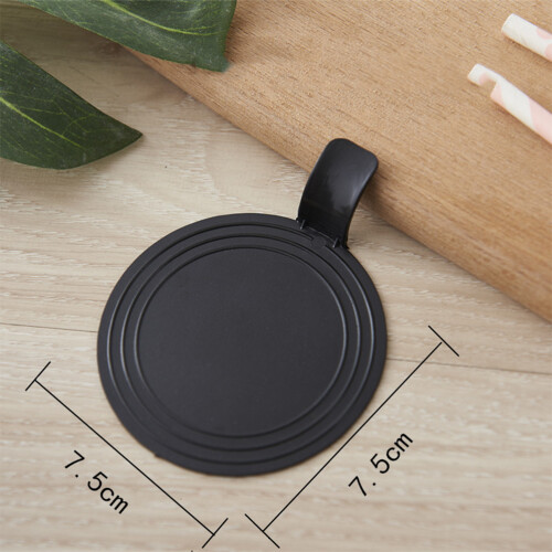 100Stk Runde Mousse Basisplatten 7,5X7,5Cm Für Kuchen Dessert 2