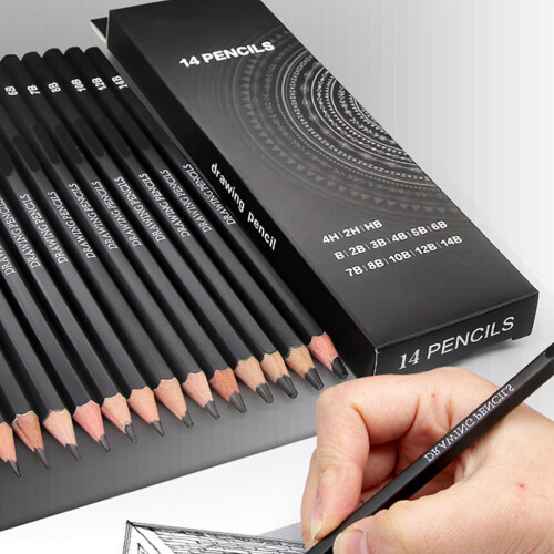 14 Teile Professionelle Skizzenstifte Graphitstifte 2