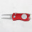 Golf-Divot-Tool Zubehör Rot Aluminium Golfer Training 1 10